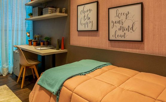 Dormitório Solteiro - Decorado