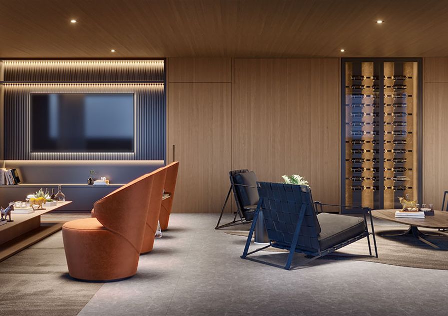 Concepção artística <br>do living