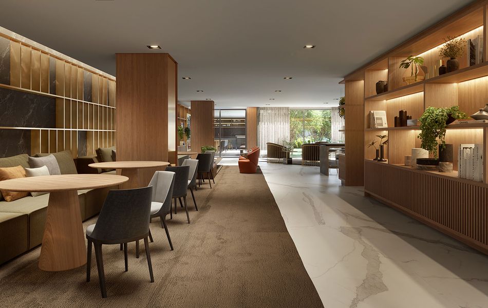 Concepção artística <br>do lounge festas