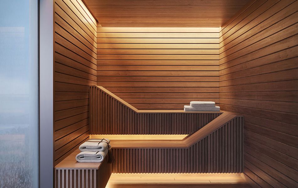 Concepção artística <br>da sauna